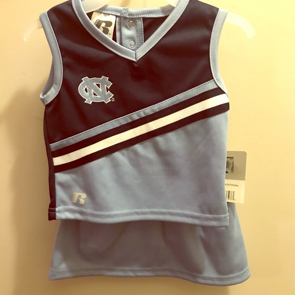 NWT UNC 3 piece cheer outfit